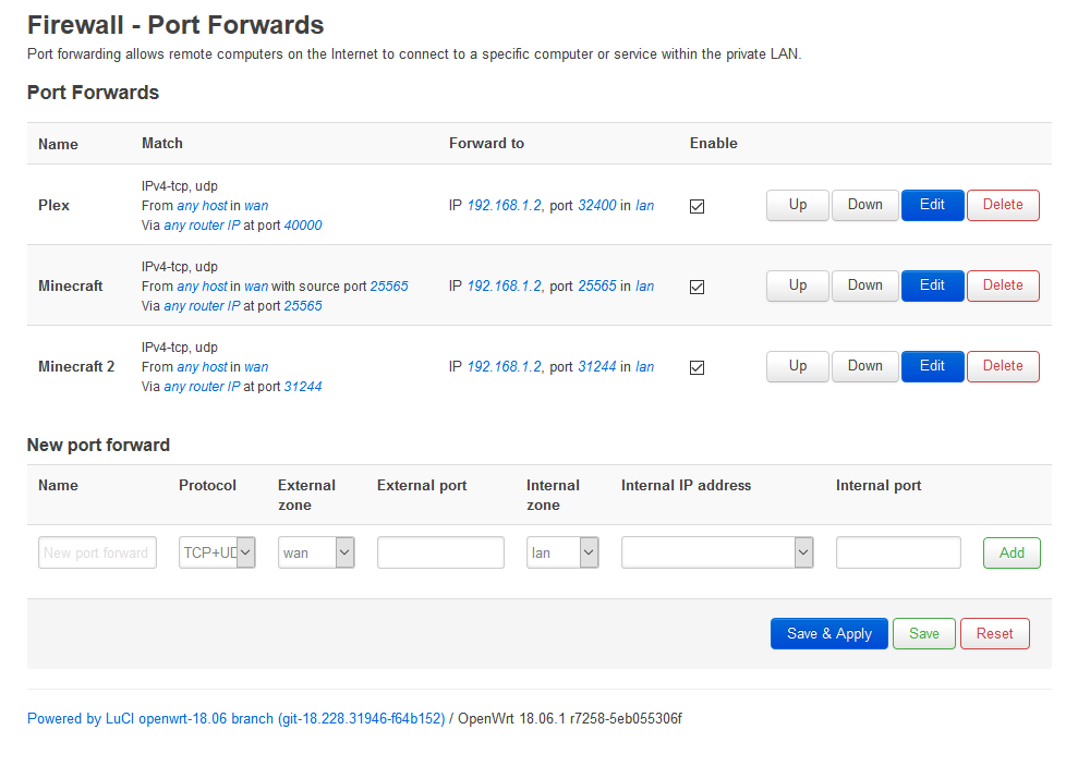 Port Forwarding Not Working Still Openwrt 18 06 Network And Wireless Configuration Openwrt Forum