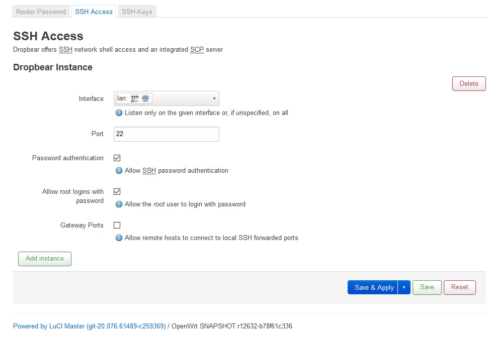 Solved SSH Connection refused Installing and Using OpenWrt