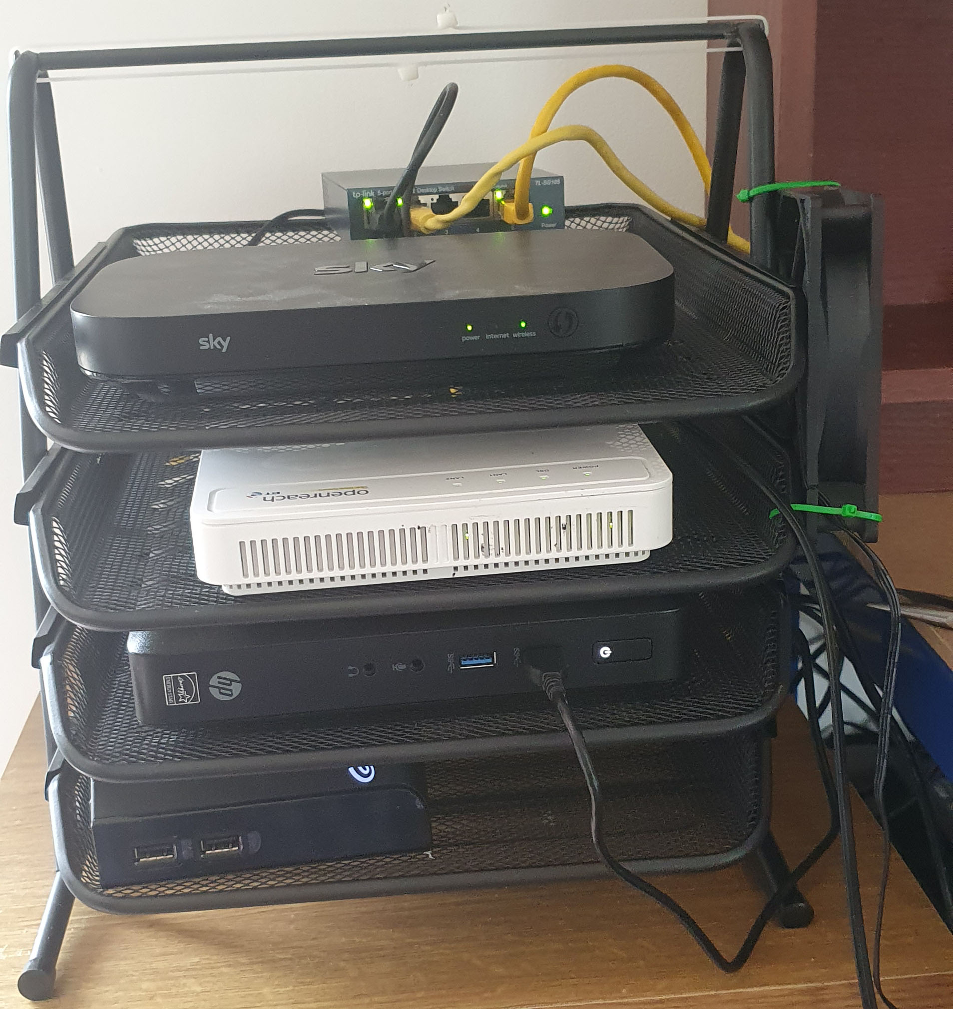 Installing the router in the rack