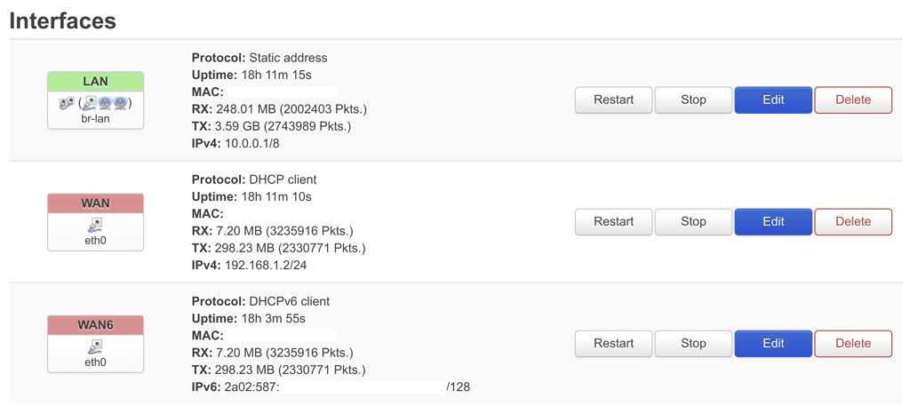 Openwrt настройка lan dhcp