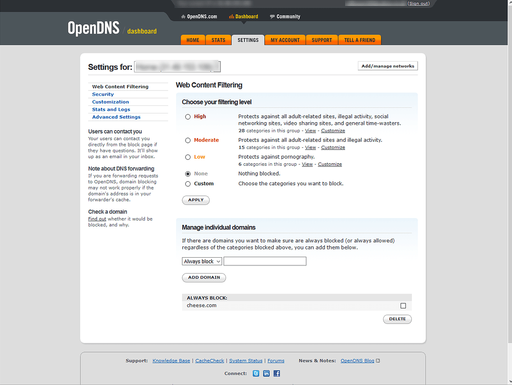 Check domain dns