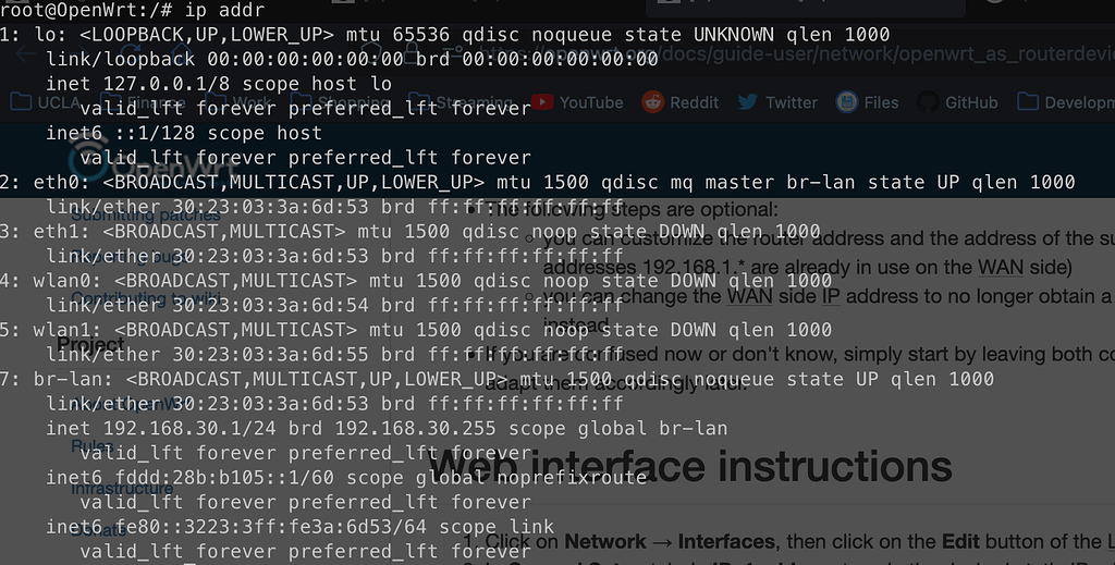 No internet connection in nested router setup installing and using