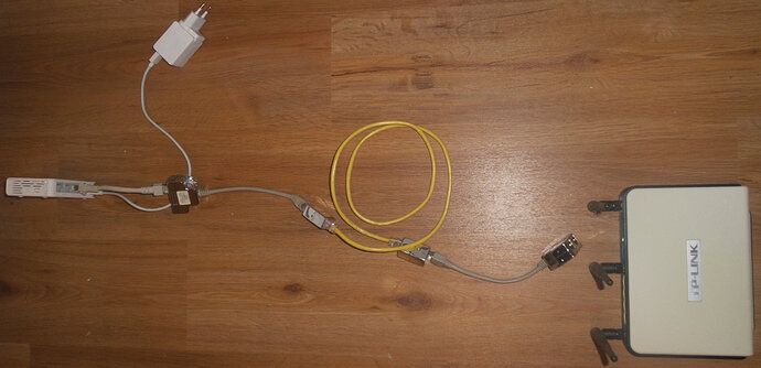 two ports through one cable