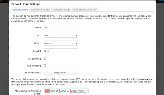 2. Edit the firewall