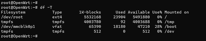 OpenWRT list partitions