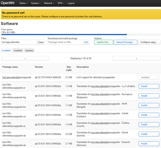 LuCI Atteneded SysUpgrade II