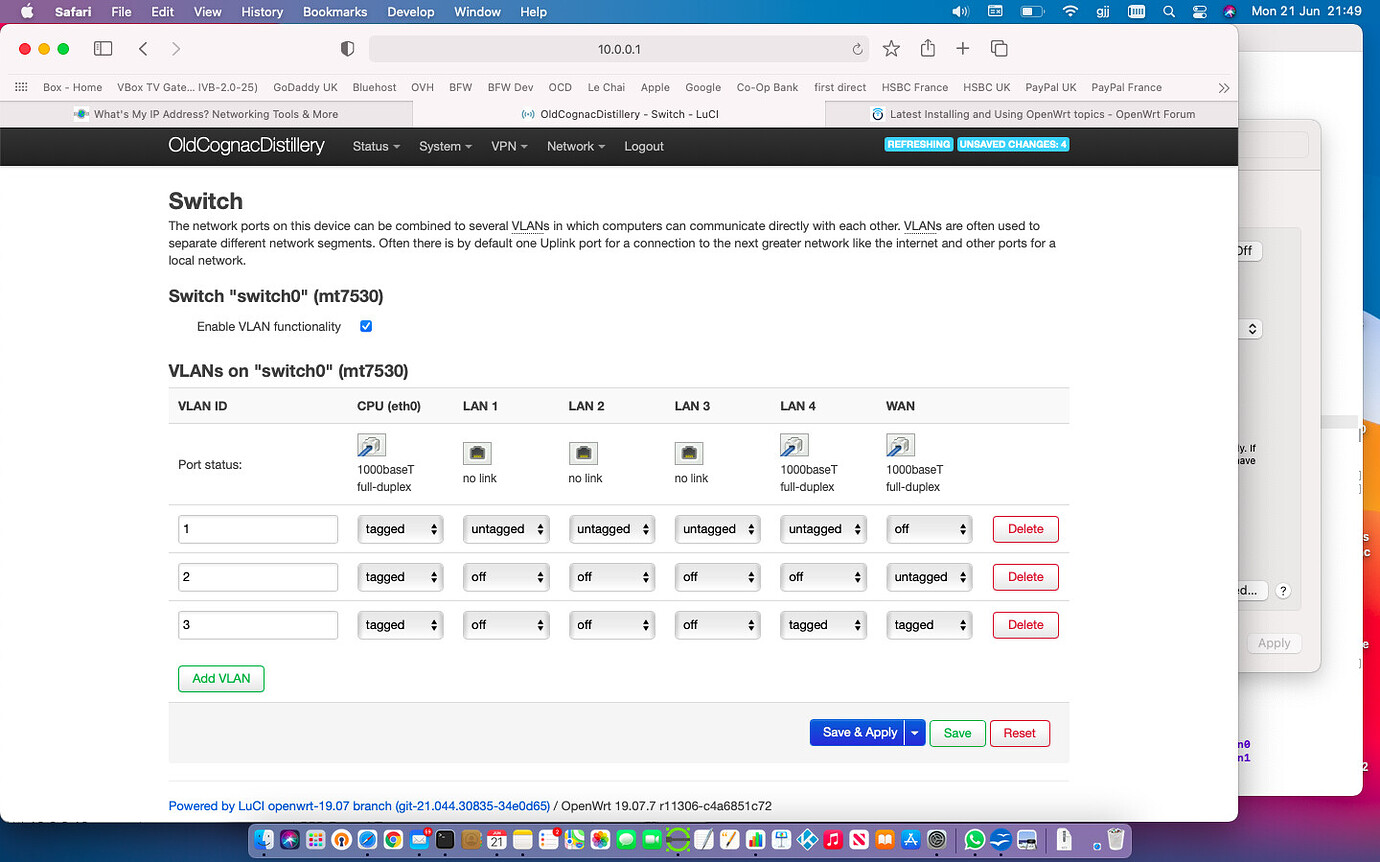 Openwrt настройка lan dhcp