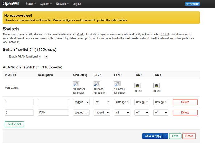 No Internet Connection After Connecting to Primary Router LAN II