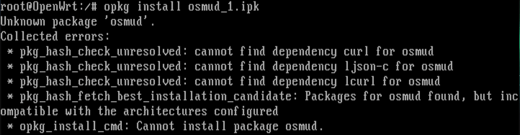 Cannot Find Dependency Pkg - For Developers - OpenWrt Forum