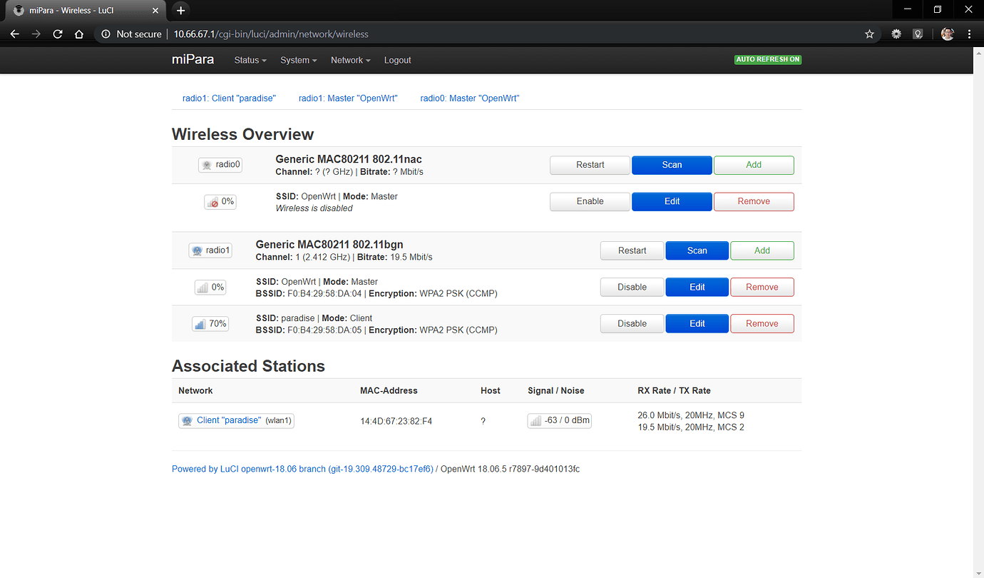 Openwrt нет вкладки wifi