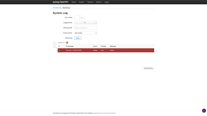 syslog-OpenWrt - System Log -1 - LuCI