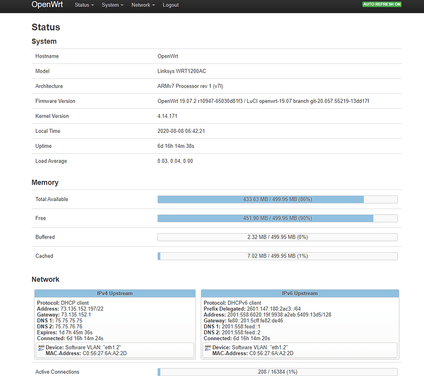 Linksys WRT1200AC does not recognize new Arris T25 cable modem