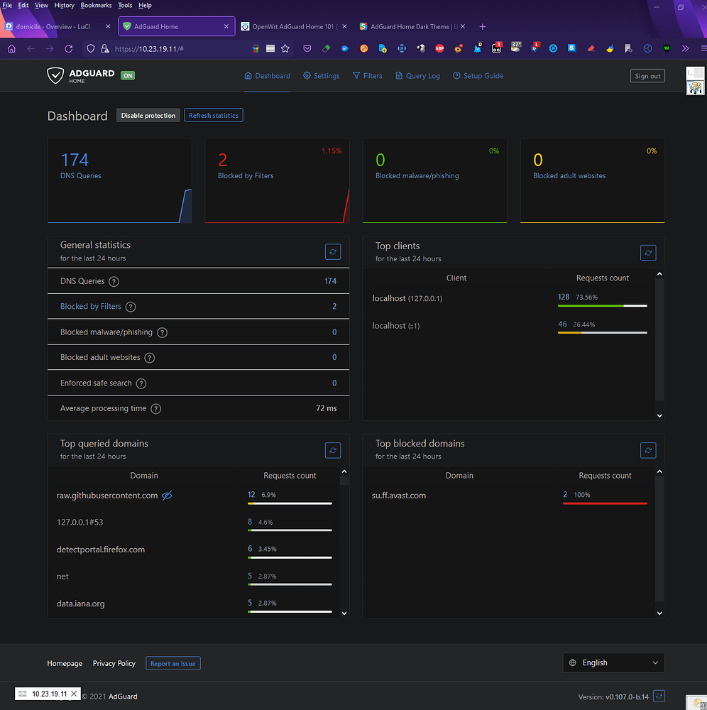 adguard home openwrt