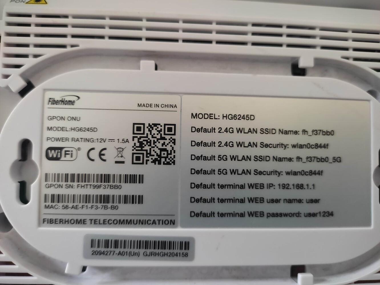 Hg6245d ip address Clearance