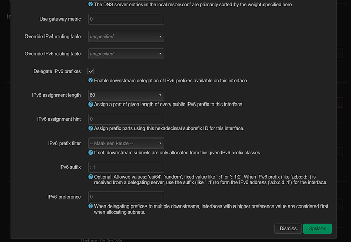 LAN settings 1