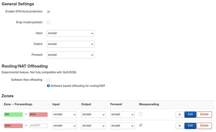 general settings