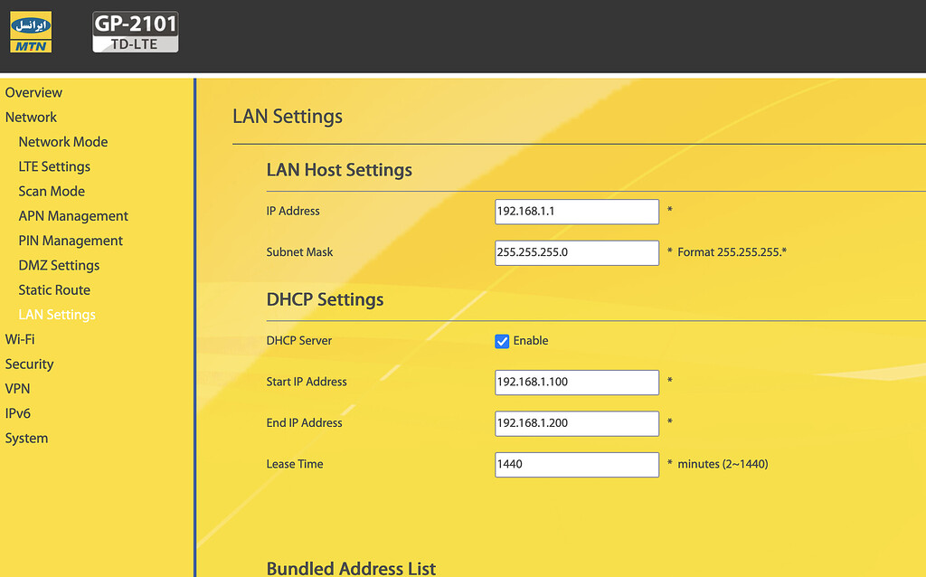 My router cant get from old modem Installing and Using