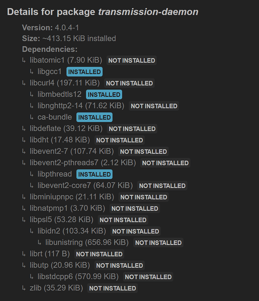 Transmission daemon errors Installing and Using OpenWrt OpenWrt Forum