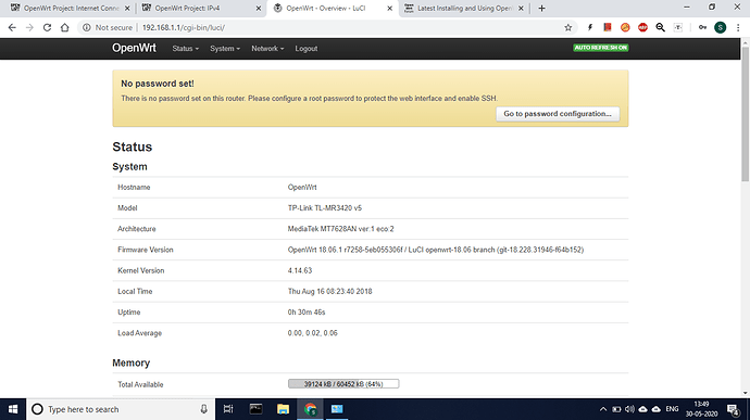 Router and openwrt details