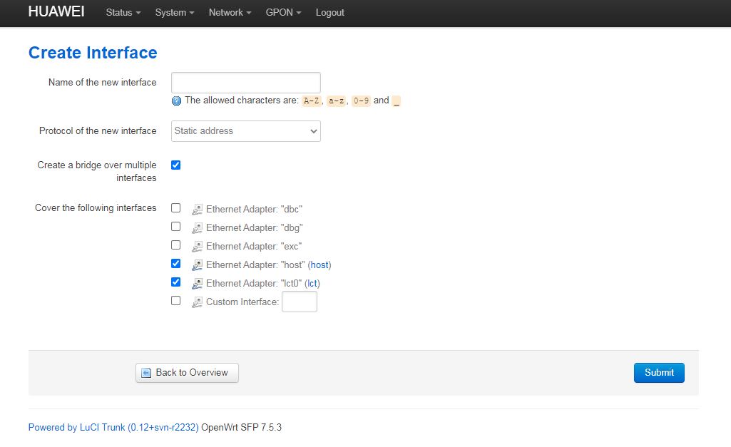 huawei b535 openwrt