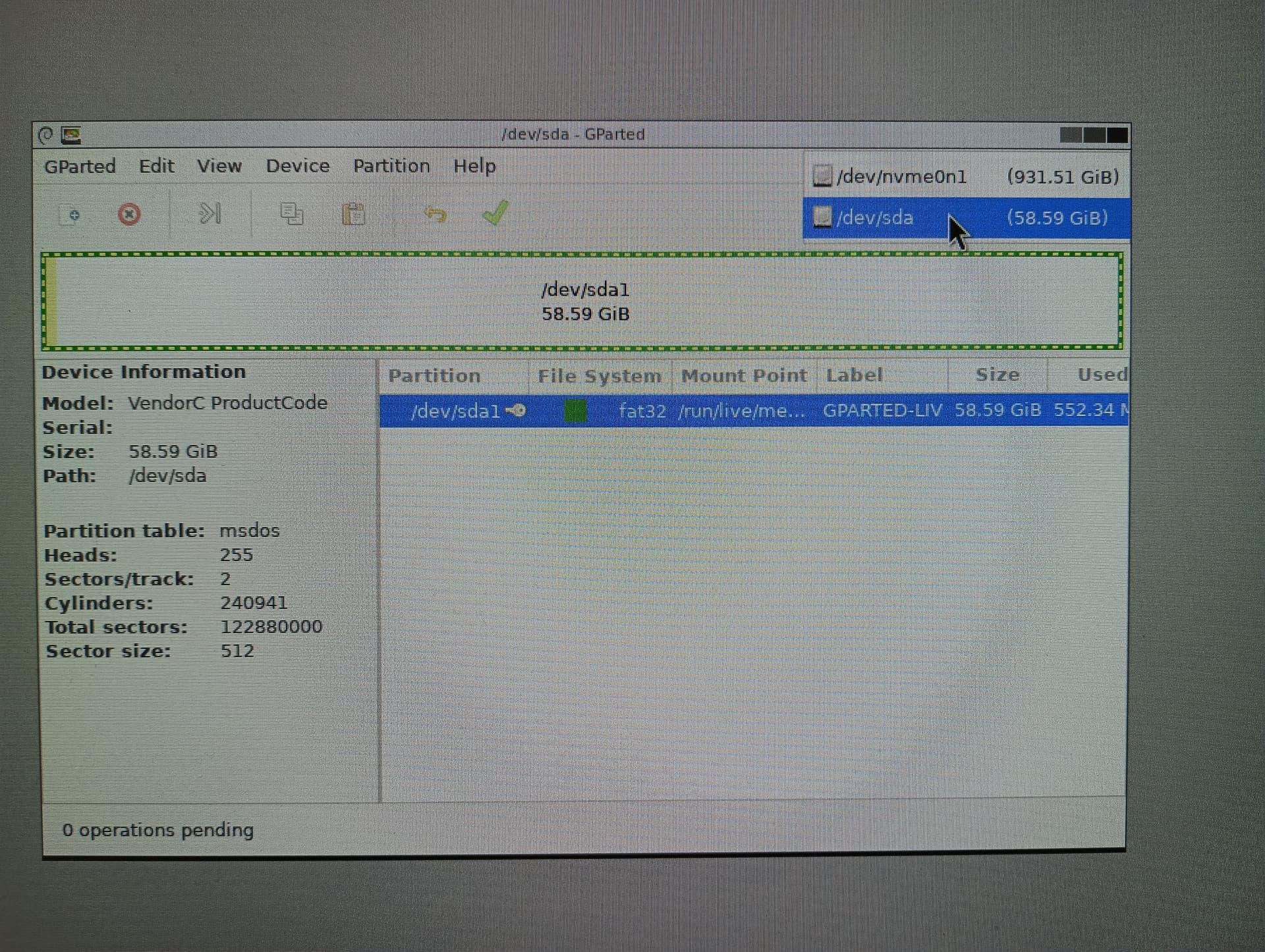 GParted cannot see NanoPi OpenWrt uSD, Win11 sees uSD partitions but cannot resize Installing