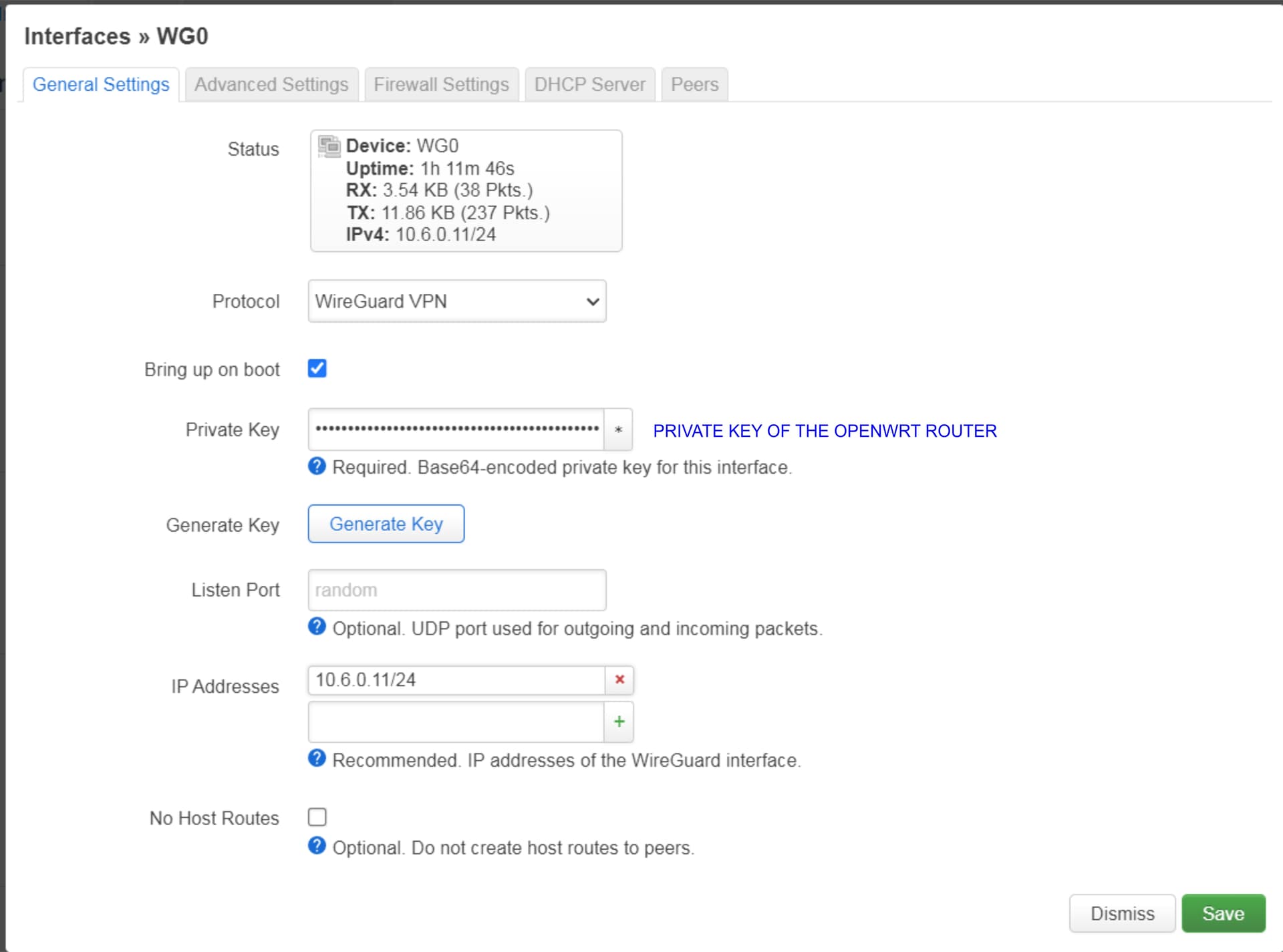 Install and configure Wireguard client on OpenWrt router - Network and ...