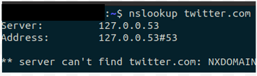 nslokup