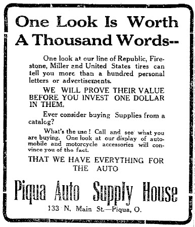 1913_Piqua_Ohio_Advertisement_-_One_Look_Is_Worth_a_Thousand_Words