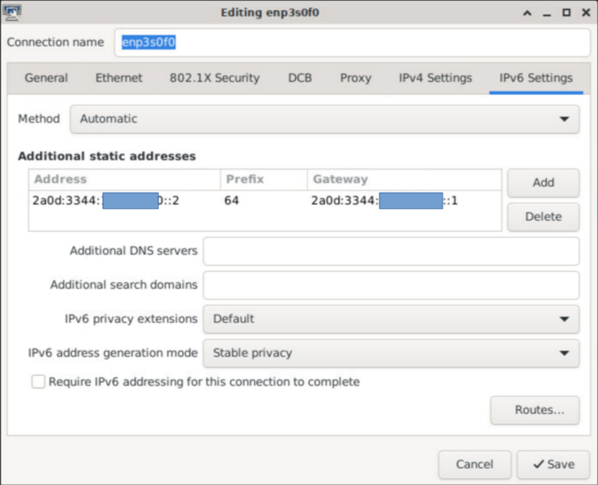Can't reach public ipv6 address Installing and Using OpenWrt